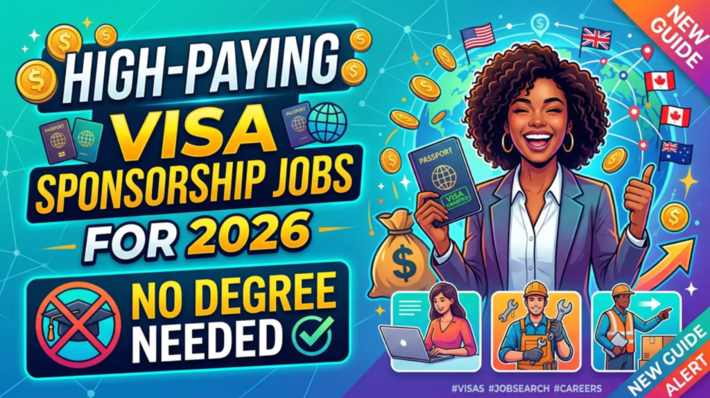 Top 25 High-Paying Visa Sponsorship Jobs Abroad in 2026: Countries, Salaries, Requirements, and How to Apply